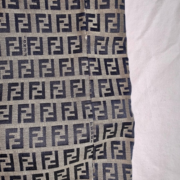 Fendi Vintage Leather-Trimmed Zucchino Tote!!! - Picture 5 of 14